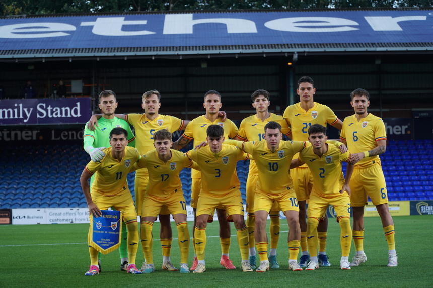 România U20: Tricolorii au fost învinşi de Anglia, scor 2-0