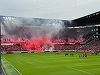 Derbi abandonat în Belgia după ce fanii au aruncat cu fumigene pe teren