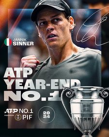 Italianul Jannik Sinner va încheia anul 2024 pe locul 1 ATP