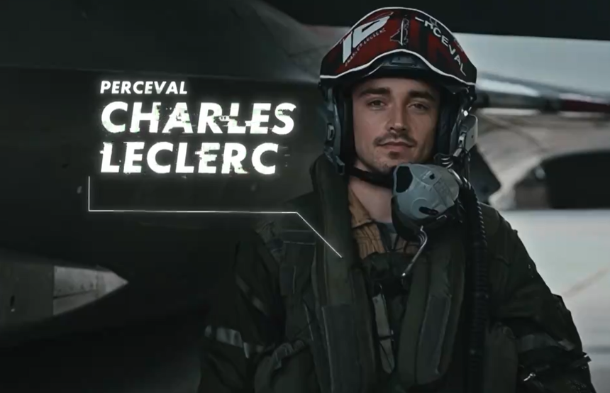 Charles Leclerc, la bordul unui avion de luptă Rafale pentru o nouă emisiune la Canal + - VIDEO