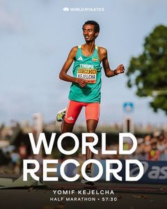 Etiopianul Yomif Kejelcha a stabilit un record mondial la semimaraton