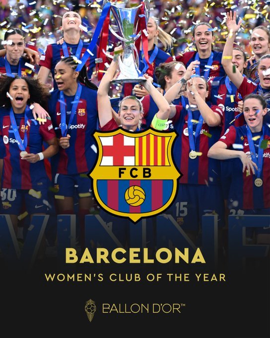 Gala Balonul de Aur: Real Madrid, cea mai bună echipă a anului / FC Barcelona, cea mai bună echipă din fotbalul feminin