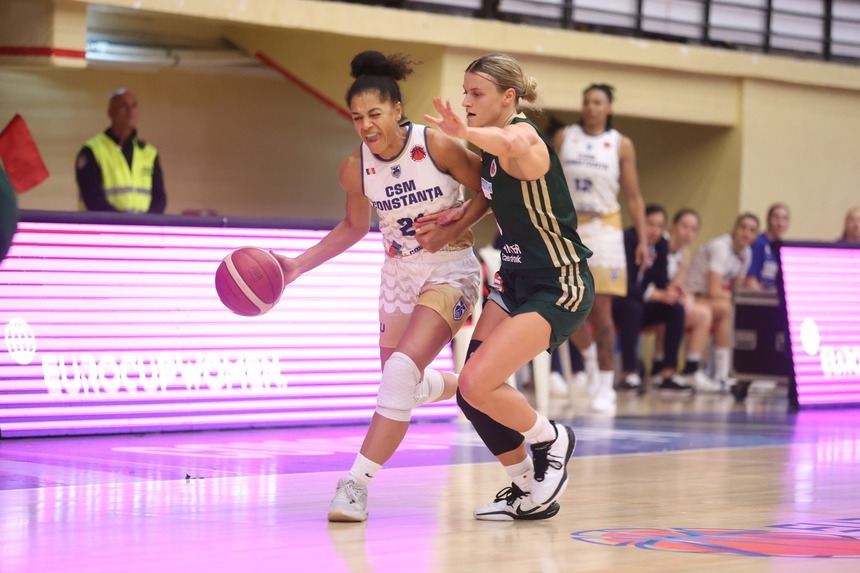 Baschet feminin: CSM Constanţa – Castors Braine, scor 74-78, în grupa F a FIBA EuroCup