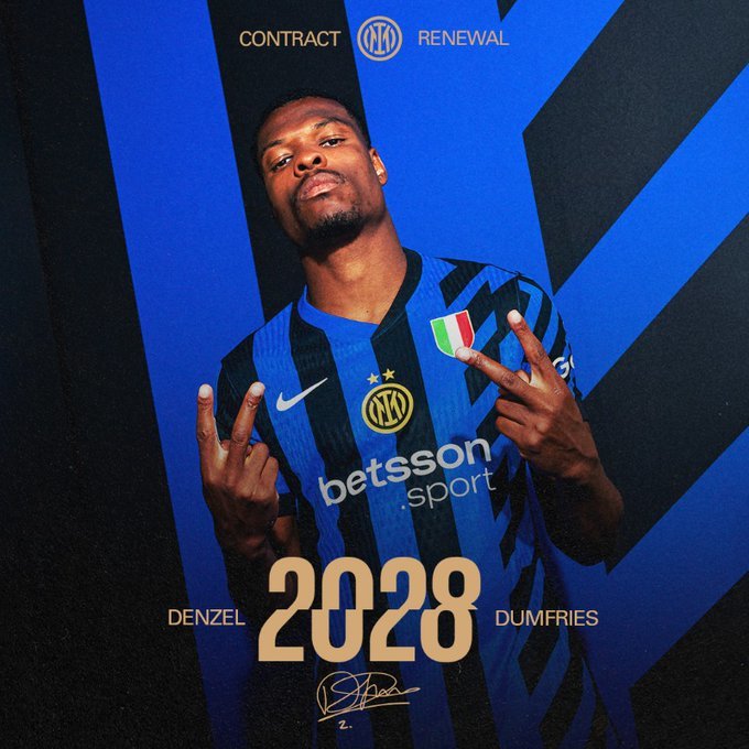 Fundaşul olandez Denzel Dumfries şi-a prelungit contractul cu Inter Milano