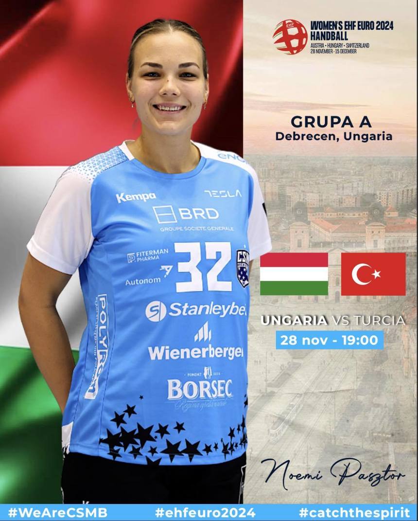 Handbal feminin: Ungaria, Spania şi Austria, debut cu victorie la Campionatul European; România joacă vineri