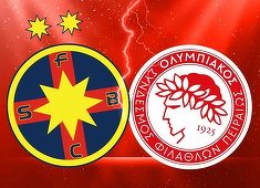 Liga Europa: FCSB – Olympiacos Pireu 0-0, bucureştenii au jucat o jumătate de oră în zece