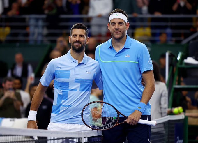 Juan Martin Del Potro şi-a luat adio de la lumea tenisului într-un meci demonstrativ cu Novak Djokovici, la Buenos Aires - VIDEO