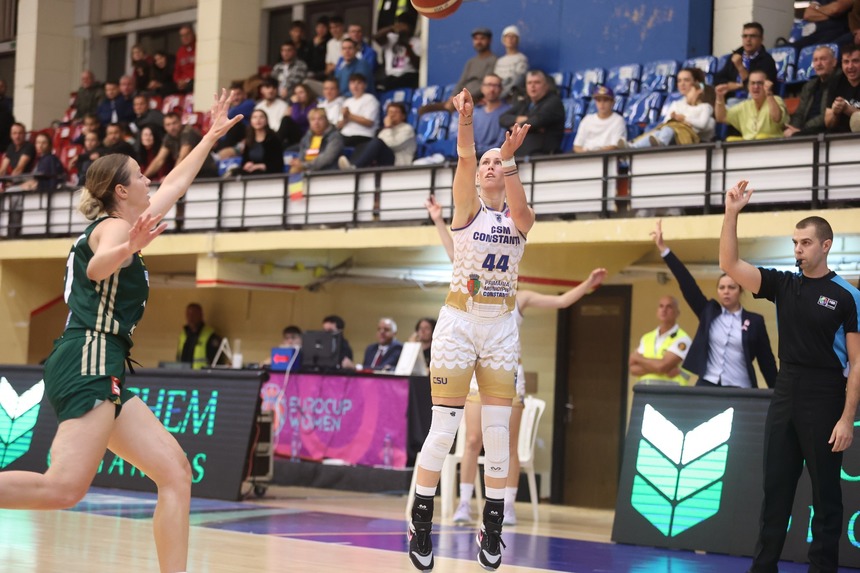 Baschet feminin: CSM Constanţa, înfrângere cu Villeneuve D’Asco LM, în faza play-off a FIBA EuroCup