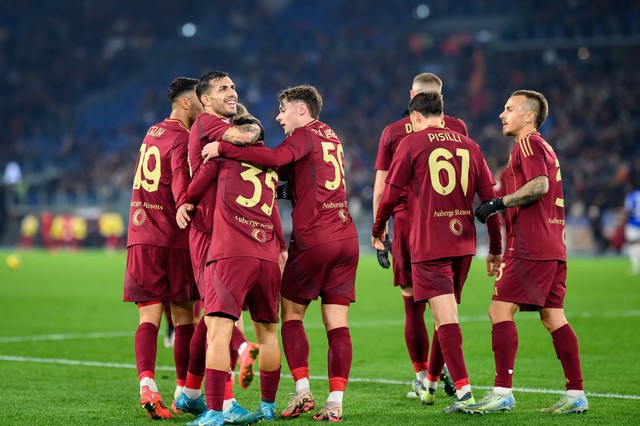 AS Roma, calificare în sferturile Cupei Italiei după 4-1 cu Sampdoria