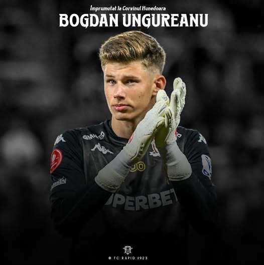 FC Rapid: Portarul Bogdan Ungureanu a fost împrumutat, până în vară, la Corvinul Hunedoara 