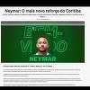 Brazilia: Suporterii echipei Coritiba au crezut, timp de o oră, că Neymar va semna. Însă ei au fost păcăliţi de un hacker care a spart site-ul clubului