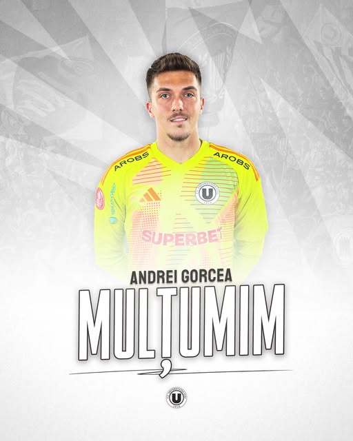 Superliga: Portarul Andrei Gorcea pleacă de la Universitatea Cluj. El a semnat cu UTA Arad