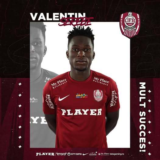 CFR Cluj l-a împrumutat pe atacantul ivorian Valentin Serebe la FC Balkani