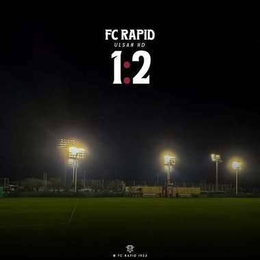 Rapid a pierdut meciul amical cu Ulsan, scor 1-2, disputat în Dubai