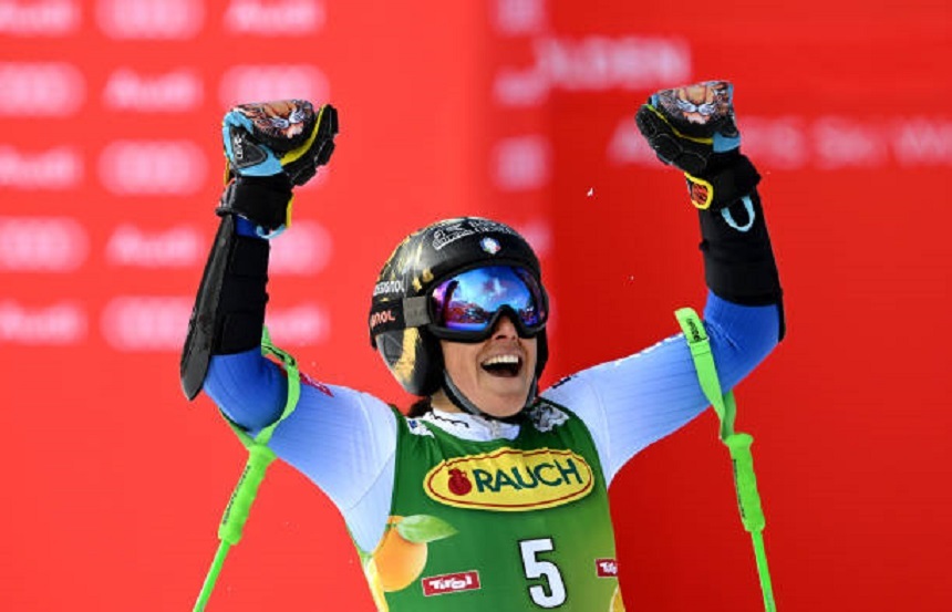 Schi alpin: Italianca Federica Brignone s-a impus la Super-G la Cortina d'Ampezzo / Lindsey Vonn a căzut pe finalul cursei