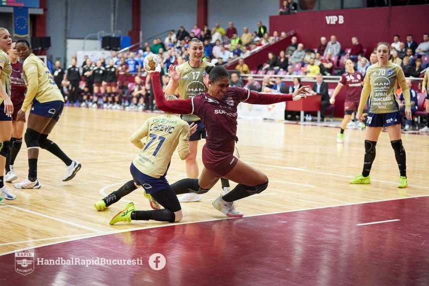 Handbal feminin: Rapid Bucureşti – Odense, scor 25-42, în grupa B a Ligii Campionilor