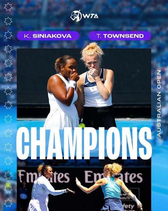 Katerina Siniakova şi Taylor Townsend au câştigat proba feminină de dublu de la Australian Open