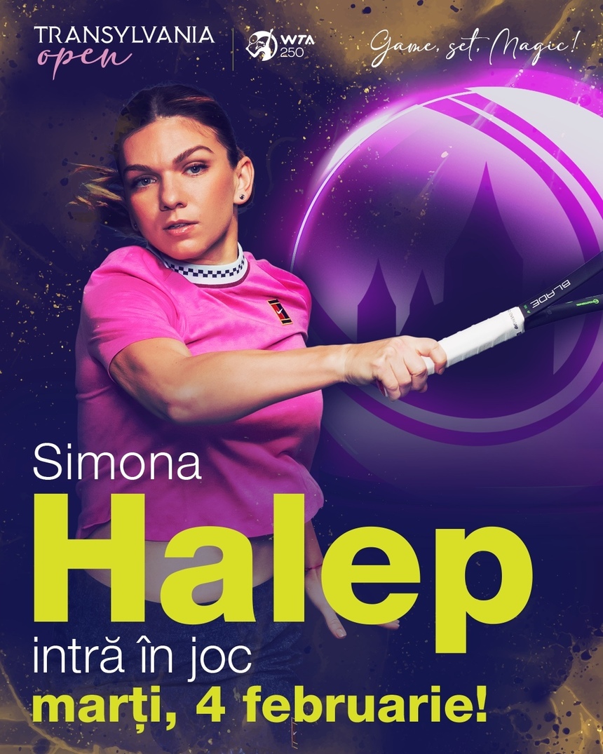 Simona Halep va juca primul meci de la Transylvania Open în 4 februarie