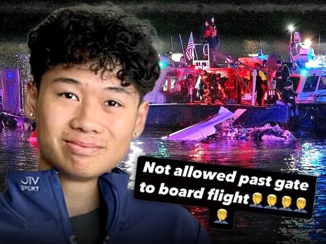 Accidentul aviatic de la Washington: Un patinator a scăpat datorită câinelui său... prea mare pentru a se îmbarca Accidentul aviatic de la Washington: Un patinator a scăpat datorită câinelui său... prea mare pentru a se îmbarca