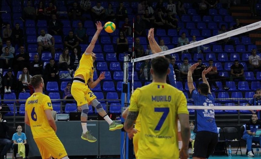 Volei masculin: Corona Braşov, înfrângere cu Trentino şi ratează sferturile Cupei CEV