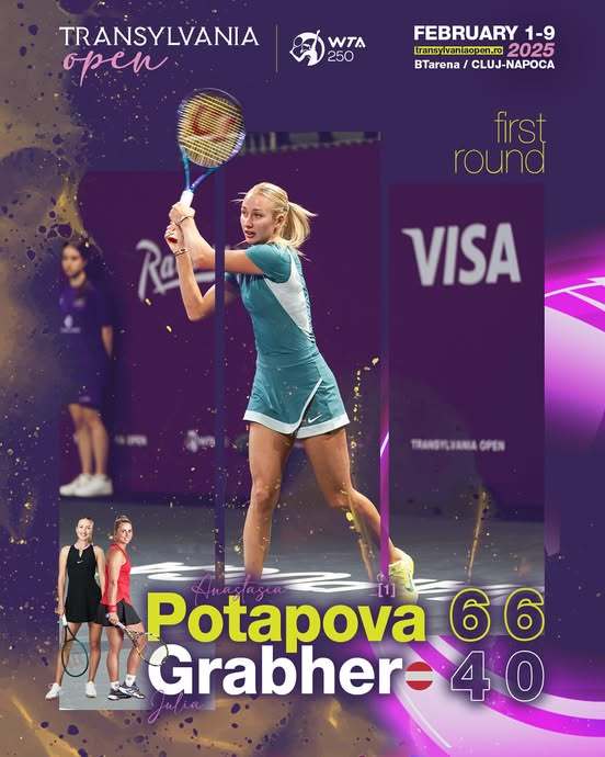 Transylvania Open: Potapova şi Danilovic, primele două favorite, s-au calificat în turul doi / Golubic - Rus, cel mai lung meci al sezonului de până acum