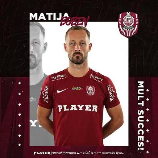 Superliga: CFR Cluj l-a împrumutat la fundaşul Matija Boben la Poli Iaşi