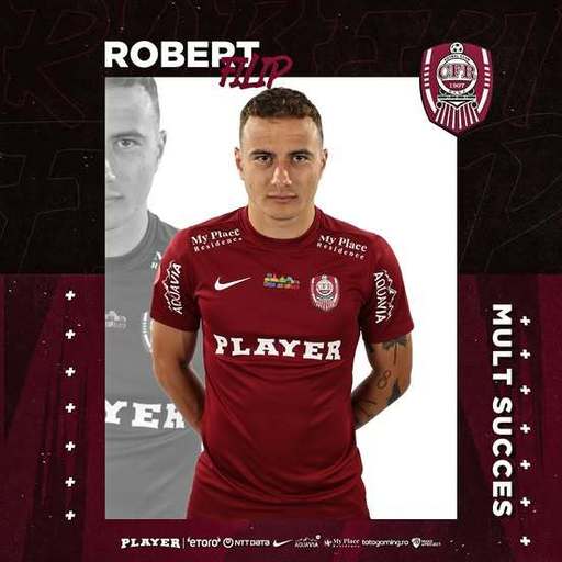 Superliga: CFR Cluj a anunţat împrumutul mijlocaşului Robert Filip la FC Botoşani