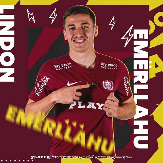 Superliga: CFR Cluj l-a transferat pe mijlocaşul kosovar Lindon Emërllahu 