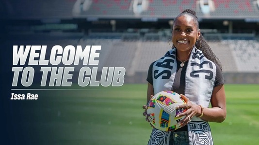 Actriţa Issa Rae a devenit acţionar al echipei San Diego FC