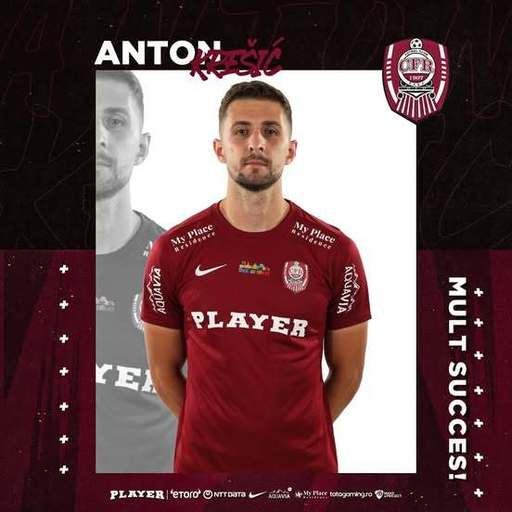 Superliga: Anton Kresic, împrumutat de CFR Cluj la HNK Gorica