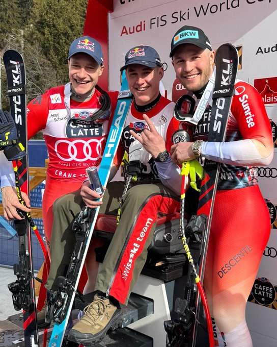 Schi alpin: Franjo von Allmen a câştigat proba de coborâre de la Crans Montana. Podiumul a fost ocupat de schiori elveţieni