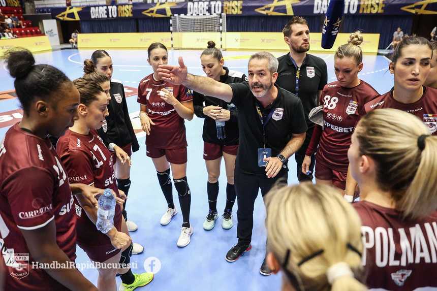 Handbal feminin, Liga Campionilor: Rapid Bucureşti, remiză cu Buducnost şi se califică în play-off. Adversară: CSM Bucureşti