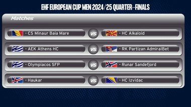 Handbal masculin: Minaur Baia Mare - HK Alkaloid, în sferturile de finală ale EHF European Cup