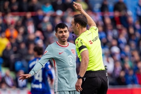 Angel Correa (Atletico), suspendat cinci meciuri după ce l-a insultat pe arbitru la partida cu Getafe

