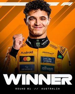 Formula 1: Lando Norris a câştigat Marele Premiu al Australiei. Campionul mondial en-titre, Max Verstappen, a fost pe locul 2 - VIDEO