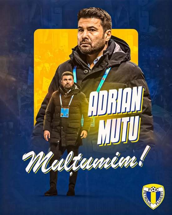 Superliga: Adrian Mutu nu mai este antrenorul echipei Petrolul Ploieşti