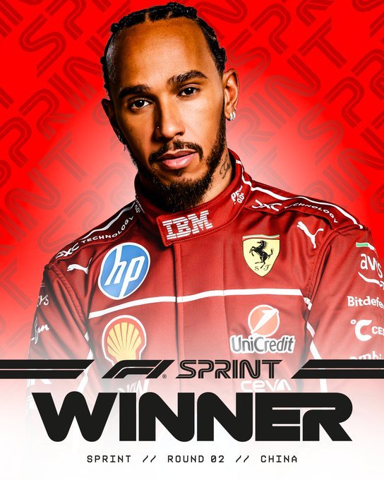 Lewis Hamilton a obţinut prima sa victorie cu Ferrari, după ce s-a impus în cursa sprint de la GP-ul Chinei