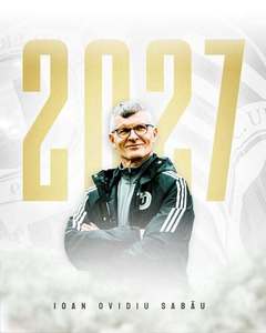 Superliga: Antrenorul Ioan Ovidiu Sabău şi-a prelungit contractul cu Universitatea Cluj