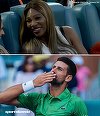 Novak Djokovici s-a calificat în sferturi la Miami Open. La meci au asistat Serena Williams şi Juan Martin Del Potro