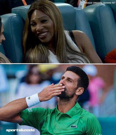 Novak Djokovici s-a calificat în sferturi la Miami Open. La meci au asistat Serena Williams şi Juan Martin Del Potro