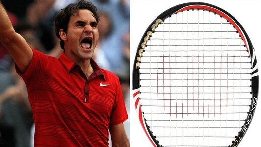 Tenis: O rachetă folosită de Roger Federer în finala de la  Roland Garros din 2011, scoasă la licitaţie