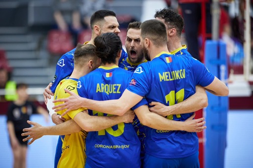 Volei masculin: Corona Braşov a câştigat în premieră Cupa României, după finala cu SCM Zalău