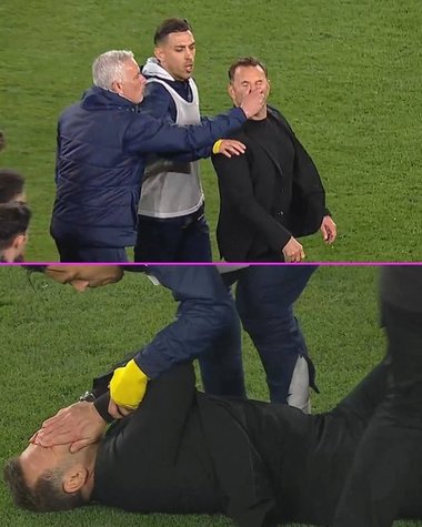 Mourinho nu ştie să piardă. Gest controversat la adresa antrenorului advers, după ce Fenerbahce a fost eliminată de Galatasaray în Cupa Turciei - VIDEO