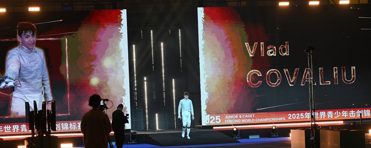 Scrimă: Vlad Covaliu, medalie de argint la Campionatul Mondial de Scrimă pentru Juniori şi Cadeţi