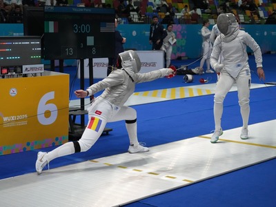 Scrimă: Locul 6 pentru echipele de sabie juniori feminin şi masculin ale României la CM din China