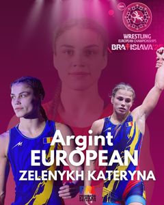 Lupte: Argint pentru România la Campionatul European - Kateryna Zelenykh, vicecampioană continentală la 68 kg