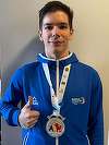 Cristian Marian Luca, vicecampion european la stilul smuls, la categoria 55 kilograme