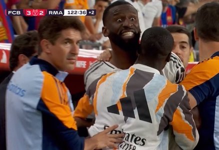 Finala Cupei Spaniei: Ce suspendare riscă Antonio Rüdiger, după ce a aruncat cu un obiect în direcţia arbitrului - VIDEO