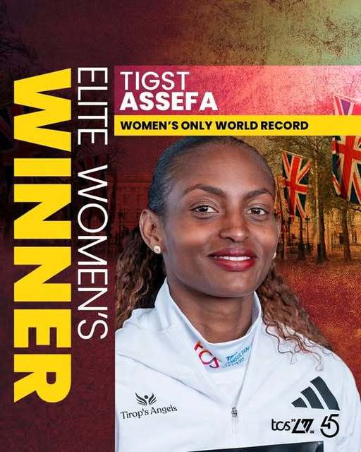 Etiopianca Tigst Assefa a câştigat Maratonul de la Londra cu record mondial. La masculin s-a impus kenyanul Sabastian Sawe