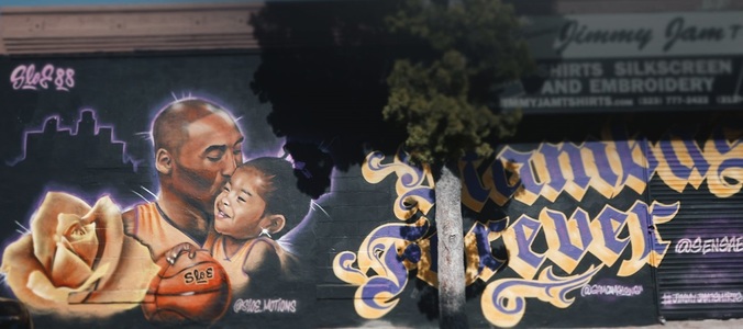 Luka Doncic acoperă integral costurile restaurării unei picturi murale cu Kobe Bryant care a fost vandalizată